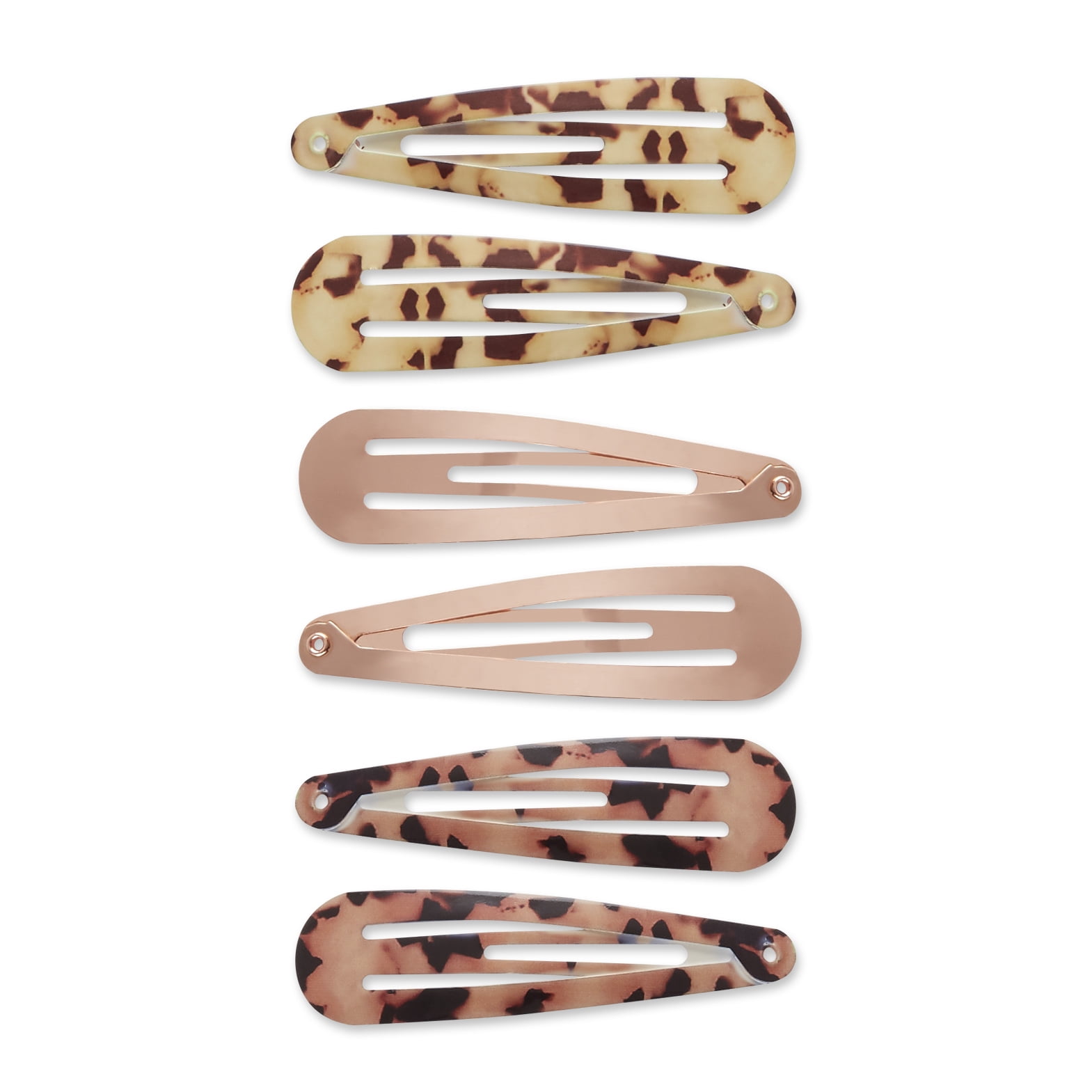 Wild Primrose by Scunci Snap Clip Barrettes for Everyday Use in Rose
