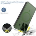 thumbnail image 2 of Allytech Mangetic Case for iPhone 15 Pro Max, With Camera Lens Protecrtor Compatible with Magsafe Wireless Charging Support Bumper Shockproof Phone Case for Apple iPhone 15 Pro Max - Darkgreen, 2 of 5