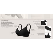 MINTREUS Womens Seamless Bras No Underwire Scalloped Push Up Bras Soft Wireless Comfort Bralettes Full Coverage