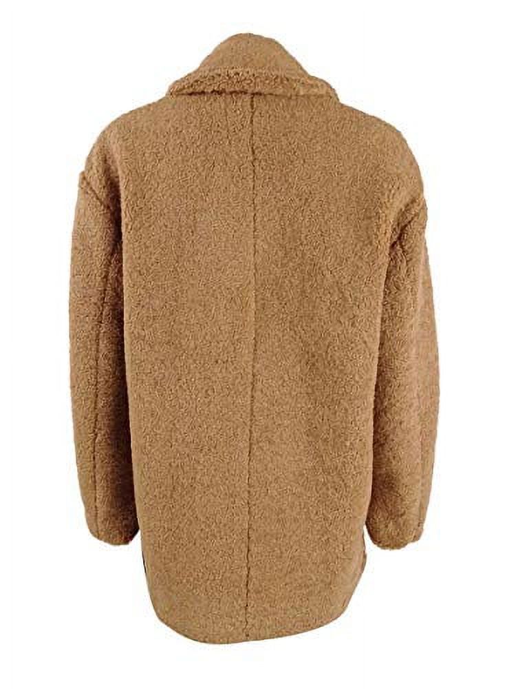 COLLECTIONB Womens Beige Pocketed Fuzzy Button Down Winter Jacket Coat XXL - image 2 of 2