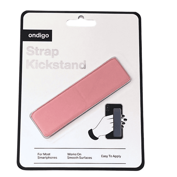 Phone Strap Kickstand, Durable, Multifunctional Phone Holder for Secure Grip, Hands Free Media Viewing, Video Calls, Travel Use, Compact, Stylish, Easy to Attach, Accidental Drops, Pink