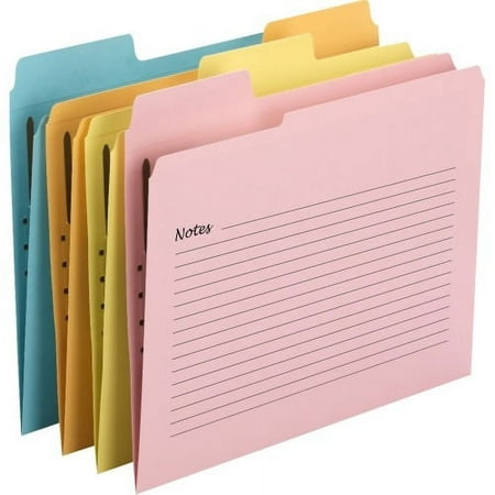 UPC: 0086486119740 | Smead SuperTab Fastener Folders with Reinforced Tab Letter – 8 1/2  x 11  Sheet Size – 1 x 2K Fastener(s) – 1/3 Tab Cut – Top Tab Location – 11 pt. Folder Thickness – Pink  Yellow  Goldenrod  Aqua – 1