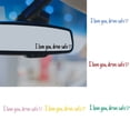 thumbnail image 2 of I Love You Drive Safe Stickers Rear View Mirror Vinyl Decal for Women Waterproof Decorative Car Sticker Car Decal Accessories, 2 of 8