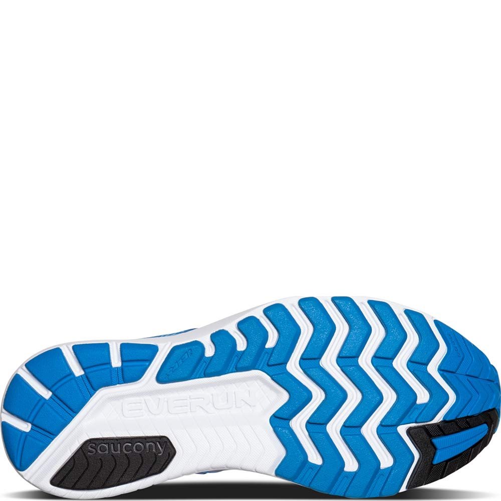 Saucony Mens Ride ISO Running Shoe Sneaker - White/Black/Blue - 11 - image 4 of 5