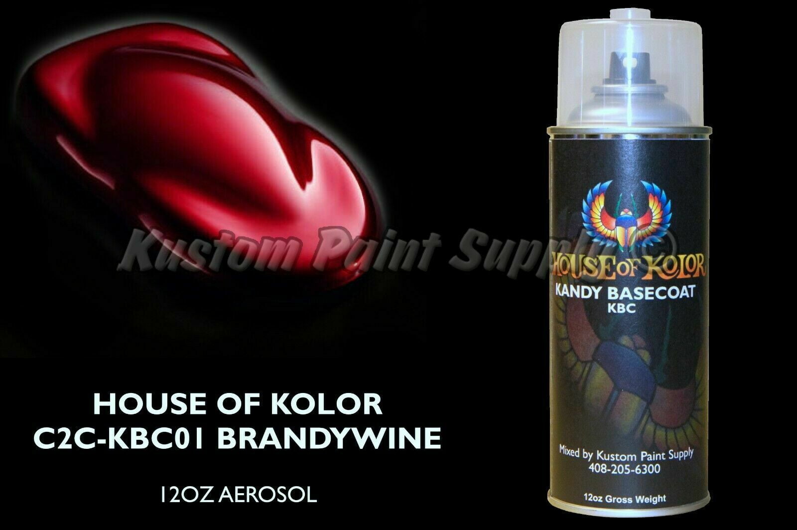 Brandywine Kandy Basecoat KBC01 House of Kolor 12oz Aerosol Can Shimrin
