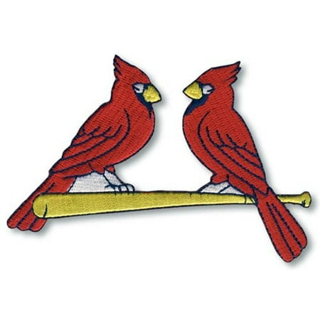 st louis cardinals red birds on bat logo patch je st louis cardinals red birds on bat logo patch je