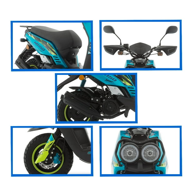 Motocicleta WS150 SPORT ITALIKA Azul Amarillo Walmart en línea