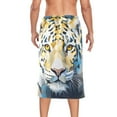 thumbnail image 2 of Leopard Cheetah Front Bath Towel Wrap for Man Adjustable Shower Wrap Button Closure Body Towel for Sauna Gym, 2 of 7