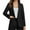Black, variant on Casual Blazers for Women 2025 Long Sleeve Button Notch Lapel Collar Open Front Business Casual Work Office Jacket