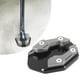 thumbnail image 4 of Almohadilla de soporte para pies de motocicleta de aleación de aluminio | Cojín de asiento antideslizante ampliado | Pedal universal para soporte lateral para motocicletas y bicicletas | Duradero y, 4 of 6