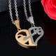 thumbnail image 4 of Collar colgante Zulema 2x316L Acero Inoxidable Rompecabezas Amor Corazón Llave Oro pareja, 4 of 8