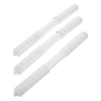 VORCOOL 3pcs Spring Loaded Toilet Tissue Holder Rod Plastic Versatile Compatibility for Bathroom Users