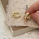 thumbnail image 4 of 2025 New Fashion Gold Color Aesthetic Zircon Crystal Hoop Earrings for Women Girl New Y2K Cool Daily Wear Jewelry Accessories, 4 of 4