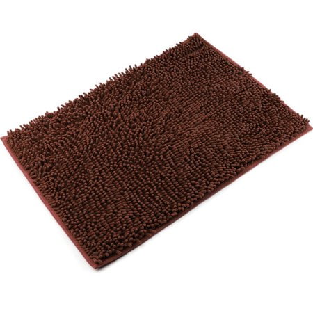 Wendana Chenille Non Slip Microfiber Shag Bathroom Mat Rugs Fast
