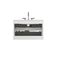thumbnail image 6 of CITTANEO 30" Floating Bathroom Vanity with 3-Hole Ceramic Sink, Contemporary Bathroom Cabinet with 2 Drawers, White, 6 of 6