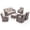 Brown/Beige, variant on Jentlehouse 8-Piece Outdoor Patio Furniture Set with 4 Swivel Rocking Chairs,Wicker Rattan Sofa Set Outdoor Sectional Conversation Set with ottomans for Garden Lawn Balcony