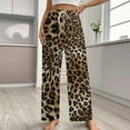 thumbnail image 2 of Leopard Print Pattern Pajama Pants Comfortable Elastic Waist Pajamas Fashion Sleepwear Bottoms Plus Size Homewear, 2 of 6