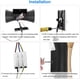 thumbnail image 5 of Aplique de pared LED moderno y creativo de 6W, lámpara de pared impermeable IP65, bañador de pared LED de aluminio para interiores y exteriores para dormitorio, sala de estar, baño, entrada, escalera, porche, pasillo-(6000K) negro + dorado brillar Electrónica, 5 of 5