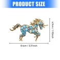 thumbnail image 5 of YIEMEEN Delicate Unicorns Alloy Pin Portable Comfortable Wear Versatile Decoration for Dresses Coat and Bags, 5 of 8