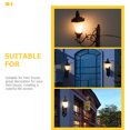 thumbnail image 3 of Miangastore Mini Wall Lamp Decor Black ABS Micro Landscaping Light Adornment for Mini House DIY 4pcs Set, 3 of 9