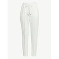 thumbnail image 2 of Scoop Women's Pintuck Tie Front Track Pants, 2 of 5