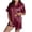 Z1-Hot Pink, variant on vigerkar Womens Satin Pajamas Set Button Down 2 Piece Silk Pjs Shorts Set Comfortable Sleepwear (Light Pink, M)