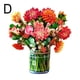 thumbnail image 2 of Tarjeta Felicitación Con Ramo Flores Emergente Papel 3D para El Día La Madre Cumpleaños (Dahlia 2), 2 of 5