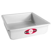 Fat Daddio's PSQ-10103 Anodized Aluminum Square Cake Pan, 10 x 3 inch