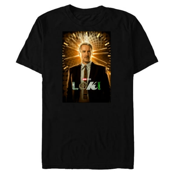 Marvel Loki Agent Mobius Disney  Series Poster - Short Sleeve Blended T-Shirt for Adults - Customized-Black