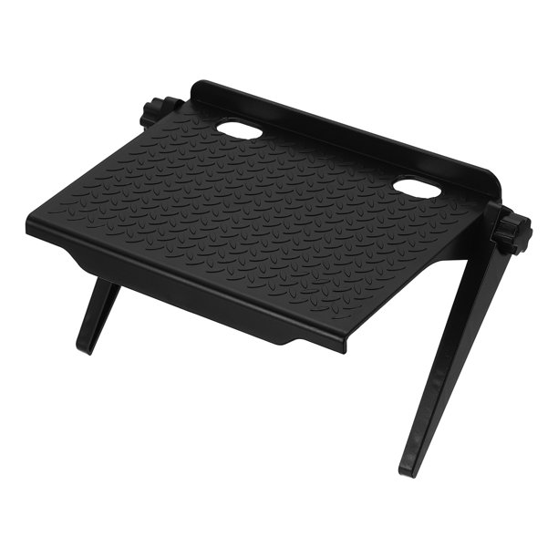Estante Superior para TV, Estante para Monitor de TV, 7.1" x 4.3" Estantes de Pantalla de Plástico Ajustables, Soporte Universal con Agujero para Caja de Medios, Consola de Juegos, Router, Negro