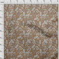 thumbnail image 4 of oneOone Cotton Jersey Brown Fabric Tropical Line Drawing Leaf Fabric For Sewing Printed Craft Fabric By The Yard 58 Inch Wide, 4 of 5