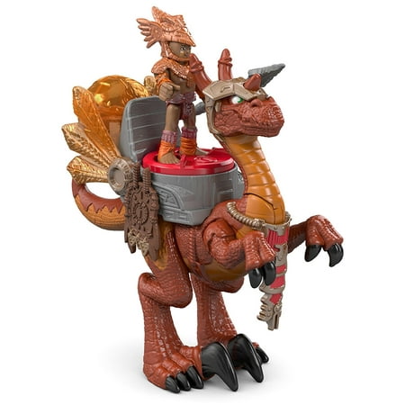 Fisher-Price Imaginext Raptor, Each pack includes a dinosaur and tribe warrior figure with armor and weapon By FisherPrice Ship from US