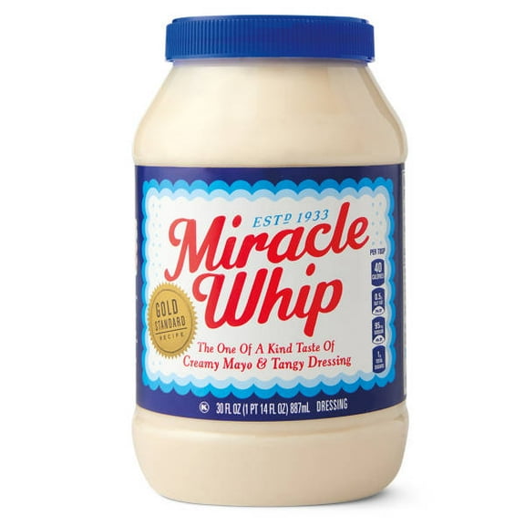 Kraft Miracle Whip, 30 fl oz - Pack of 2