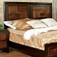 thumbnail image 5 of Solid Wood Queen Bed, /walnut Color, Contemporary Bedroom Furniture With Headboard Transitional Modern Parquet Design, 5 of 5