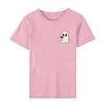 thumbnail image 6 of Jsaierl Halloween Shirts Women Funny Pumpkin Ghost Graphic Tees Going Out Crewneck T-shirt Short Sleeve Holiday Blouse Tops Halloween Gifts, 6 of 9