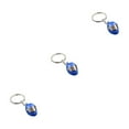 thumbnail image 1 of QualitChoice Key Rings Decoration Exquisite Purse Pendent Clasp Decor Sweet Gift Rustproof Plated Surface No Burrs -shaped Ring Blue 3Set, 1 of 6