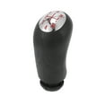 thumbnail image 1 of Perilla de cambio de marcha manual de 5 velocidades Unique Bargains para Renault Clio II, duradera No.8200079112, perilla de palanca de cambios delantera de automóvil, negra roja, plástico, 1 pc, 1 of 1