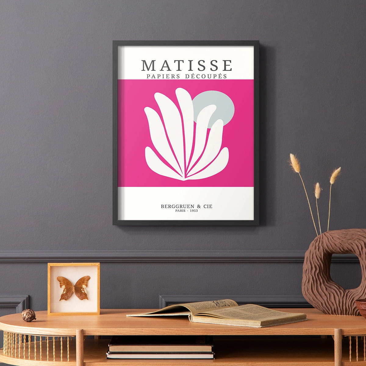 Matisse CDXXII in Black Solid Wood Framed Print No Nail Hanging