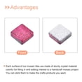 thumbnail image 4 of Mosaico Azulejos Unique Bargains Vidrio Azulejos Brillo Cristal Mosaico 1 x 1cm Fucsia 100uds, 4 of 7