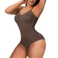 thumbnail image 3 of Baqcunre Tummy Lift and Hip Lift Shaping Stretch Slimming Body Corset Womens Clothes Shapewear Tummy Control Shapewear Bodysuit Bodysuits for Women,Coffee,M, 3 of 7