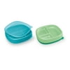 NUK Suction Plates and Lid, Assorted Colors, 2 Pack, 6+ Months