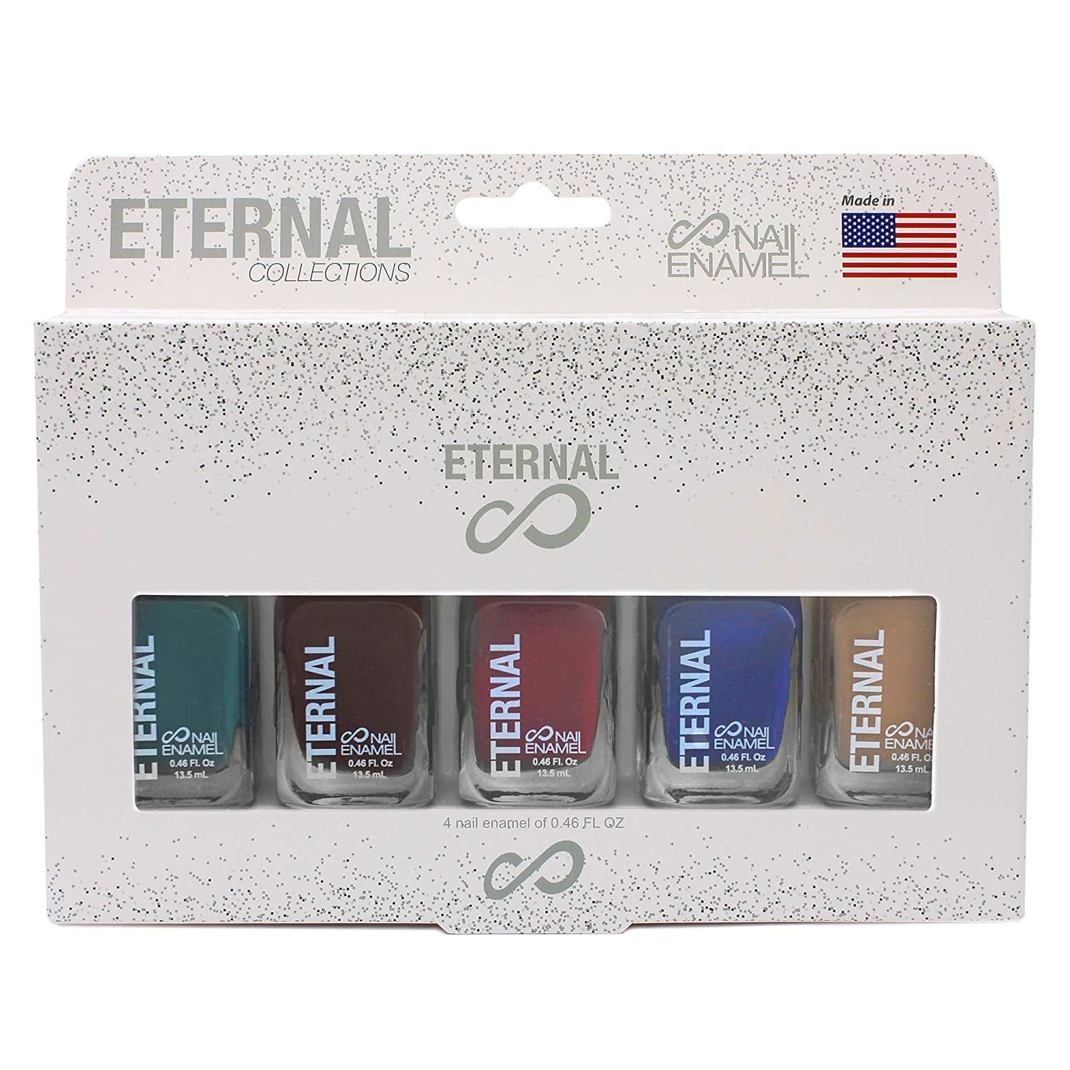 Eternal 5 Collection Set of 5 Nail Polish Long Lasting, Mirror Shine
