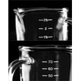 thumbnail image 4 of Vaso de chupito para espresso QWORK, 90 ml, con mango, 2 unidades, borosilicato, 4 of 7