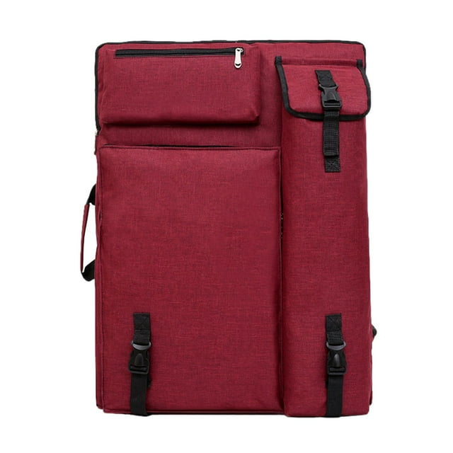 segolike Sac à Main Portfolio d'Art Petit Sac de Voyage Rouge