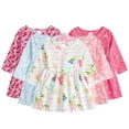thumbnail image 3 of MXIEZI Baby Girls Print Princess Dress Spring Fall Long Sleeve Dresses Clothing Clothes for Toddler Girls 1-6 Years Old, 3 of 9