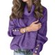 thumbnail image 2 of Suéteres de Punto Grueso Oversize para Mujer, con Cuello Alto, Larga y Corte Holgado, Ideales para el Invierno Púrpura XL, 2 of 8