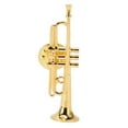 thumbnail image 2 of Broche de instrumento musical, broche de solapa de trompeta en forma de trompeta en miniatura de oro Broche de trompeta Integración perfecta, 2 of 12