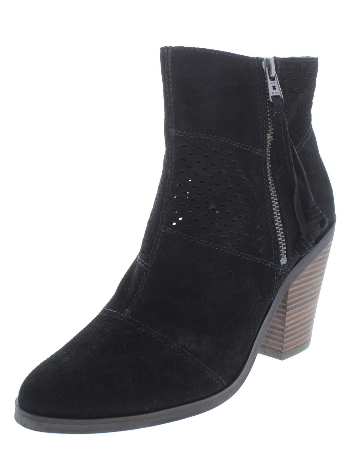 lucky brand low heel ankle boots