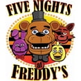 thumbnail image 7 of Five Nights at Freddy's Group Character Art Boy's Red T-shirt-Large, 7 of 7