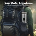 thumbnail image 3 of Portable 3-in-1 Espresso Coffee Maker, Self-Heating & Rechargeable with Smart Display &mdash; Works with Ground Coffee, Small & Large Capsules; Trave, 3 of 7